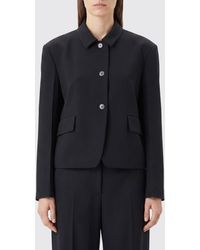 Jil Sander - Single-Breasted Cropped Virgin Wool Blazer - Lyst