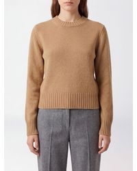 Ami Paris - Wool And Cashmere Crew Neck Jumper With Ribbed Trims - Lyst