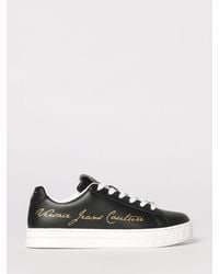 Versace Jeans Couture - Leather Sneakers With Logo - Lyst