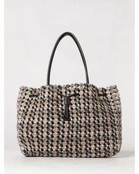 Borbonese - La Nido Large Check Print Recycled Nylon Tote Bag - Lyst