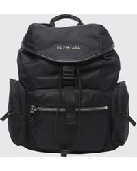 Premiata - Nylon Backpack With Leather Inserts And Flap With Buckle Closure - Lyst