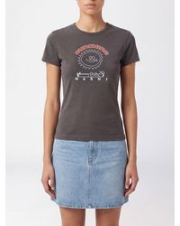 Marni - Slim Fit Cotton T-Shirt With Contrasting Logo Print - Lyst