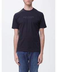 ARMANI EXCHANGE - Crew Neck T-Shirt With Logo - Lyst