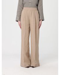 Brunello Cucinelli - Cotton Palazzo Trousers - Lyst