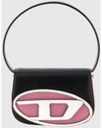 DIESEL - 1Dr Patterned Nappa Leather Shoulder Bag With Oval D Logo - Lyst