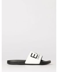 EA7 - Gummi-Sliders Mit Logo-Print - Lyst