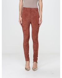 Alberta Ferretti - High-Waisted Skinny Stretch Velvet Trousers - Lyst