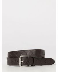 Bottega Veneta - Intrecciato Woven Calfskin Leather Belt - Lyst