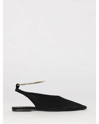 Jil Sander - Perforated Suede Slingback Ballet Flats - Lyst