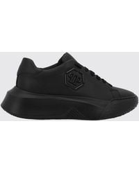 Philipp Plein - Low-Top-Sneakers Aus Leder Mit Hexagon-Logo Und Plateausohle - Lyst