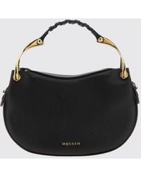 McQueen - Wishbone Leather Mini Handbag With Removable Shoulder Strap - Lyst