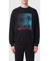 Balenciaga - Tropical Print Cotton Crewneck Sweatshirt With Dropped Shoulders - Lyst