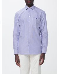 Etro - Striped Poplin Casual Shirt - Lyst