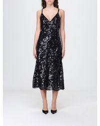 Twinset - Lace Midi Dress With Sequins - Lyst