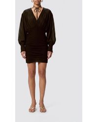 Pinko - Viscose Blend Mini Dress - Lyst
