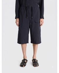 Lemaire - Knee-Length Cotton Cargo Shorts With Side Pockets And Drawstring - Lyst