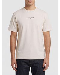 Maison Kitsuné - Maison Kitsun&Eacute Cotton T-Shirt With Mini Logo - Lyst