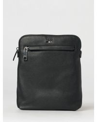 BOSS - Grained Faux Leather Bag - Lyst