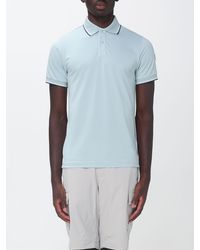 Save The Duck - Short-Sleeved Jersey Polo Shirt With Contrast Logo - Lyst