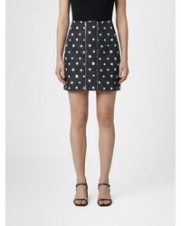 Fendi - Polka Dot Silk Mini Skirt - Lyst