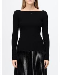 Courreges - Courr&Egrave	Ges Slim Fit Boat Neck Jumper - Lyst