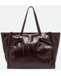 Gianni Chiarini - Marcella Calfskin Leather Shoulder Bag With Laminated Logo - Lyst
