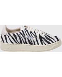 Autry - Medalist Easeknit Crochet Knit Sneakers With Zebra Print - Lyst