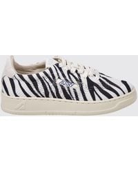 Autry - Medalist Easeknit Crochet Knit Sneakers With Zebra Print - Lyst