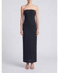 Issey Miyake - High-Waisted Cotton Blend Long Pencil Skirt - Lyst