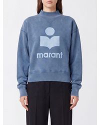 Isabel Marant - Oversized Cotton Logo Sweatshirt With Funnel Neck - Lyst