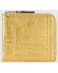Comme des Garçons - Comme Des Gar&Ccedil	Ons Continental Laminated Leather Wallet By With Zip Closure - Lyst