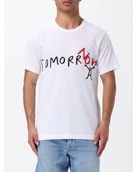 Comme des Garçons - Comme Des Gar&Ccedil	Ons Slogan Print Cotton T-Shirt - Lyst