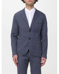 Mason's - Single Breasted Cotton And Linen Blazer - Lyst