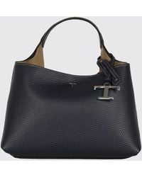 Tod's - Grained Leather Handbag With Removable Strap And Charm - Lyst