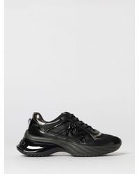 Pinko - Ariel 33 Leather And Nylon Sneakers - Lyst