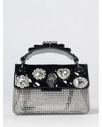 Kurt Geiger - Kensington Mini Bag With Crystals And Sculptural Handle - Lyst