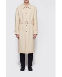 Dolce & Gabbana - Dolce &Amp Gabbana Cotton And Linen Trench Coat - Lyst