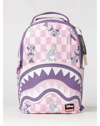 Sprayground - Disney Checkerboard Print Backpack With Internal Laptop Pocket - Lyst