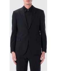 Lardini - Single-Breasted Stretch Wool Suit With Classic Lapels - Lyst