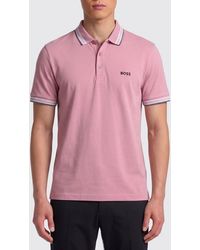 BOSS - Basic Cotton Polo Shirt - Lyst