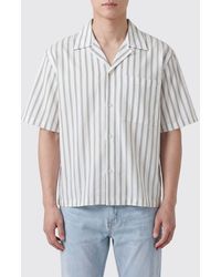 DUNST - Striped Casual Cotton Blend Shirt - Lyst