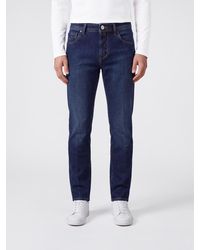 Jacob Cohen - Scott Regular-Fit Mid-Rise Stretch- Jeans - Lyst