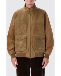 Baracuta - Waxed Cotton Bomber Jacket With High Collar And Flap Pockets - Lyst