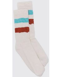 Golden Goose - Socks High Rib Stripes Ripped - Lyst