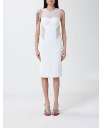 Patrizia Pepe - Off-The-Shoulder Midi Sheath Dress - Lyst