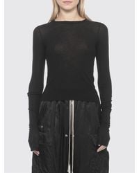 Rick Owens - Viscose And Silk Knit Top - Lyst