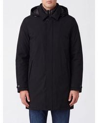 Add - Short Hooded Waterproof Parka With Concealed Fastening - Lyst