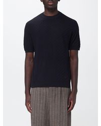 Emporio Armani - Wool Blend Crew-Neck Sweater - Lyst
