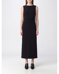 Jil Sander - Asymmetric Virgin Wool Top With Off-The-Shoulder Design And Crew Neck - Lyst