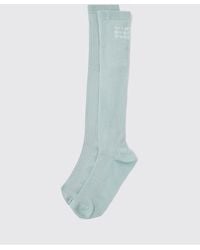 MM6 by Maison Margiela - Cotton Blend Socks With Numbers Logo - Lyst